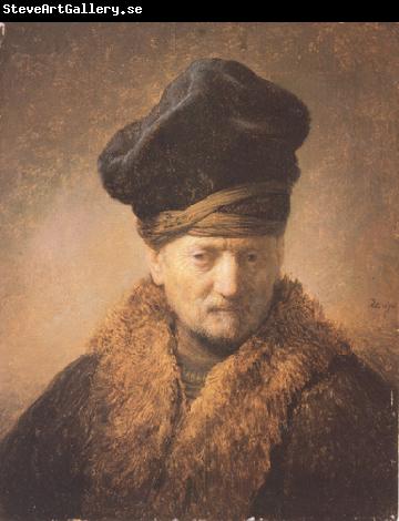 REMBRANDT Harmenszoon van Rijn Bust of an old man in a fur cap (mk33)